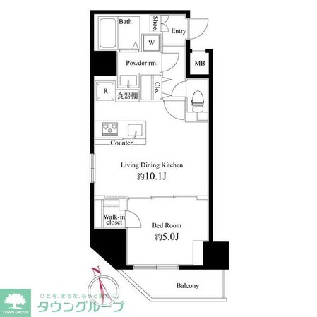 ハーモニーレジデンス浅草#002の物件間取画像